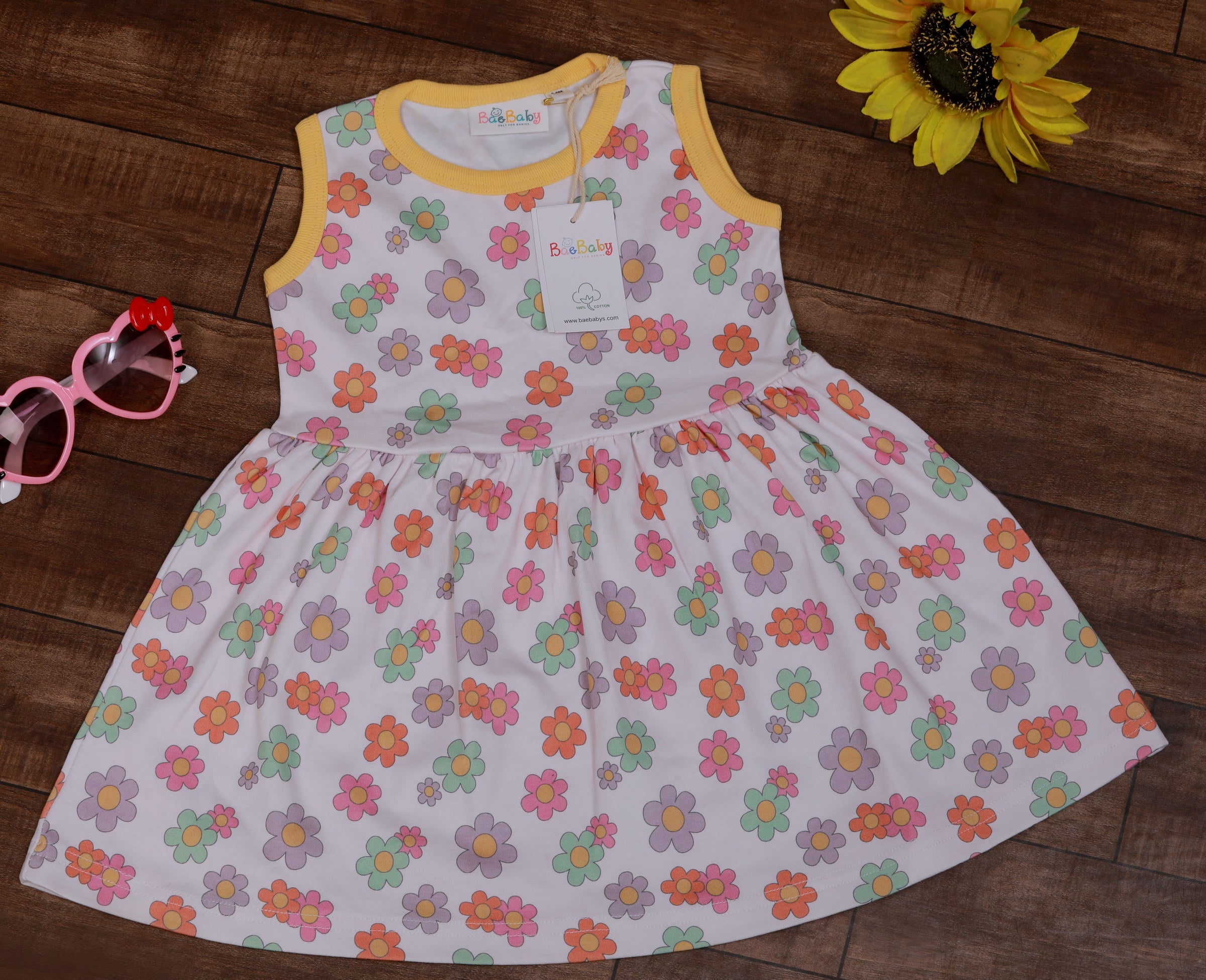 SLEEVELESS GATHERD SKIRT